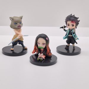 Demon Slayer Kimetsu no Yaiba Tanjiro Nezuko Kamado Inosuke Mini Figures